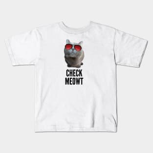 Check Meowt Kids T-Shirt